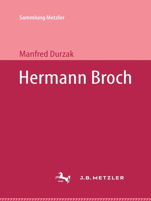 Title details for Hermann Broch by Manfred Durzak - Available